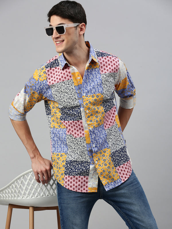 Full Sleeve Printed Shirt Without Pocket