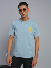 Aqua Blue Polo Cotton T-Shirt