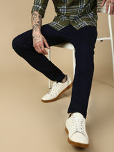 Navy Blue Raw Wash Skinny Fit Stretchable Jeans