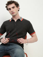Antra Melange Polo Cotton T-Shirt