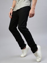 Black Strait Fit Stretchable Jeans