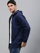 Nevy Blue Men's Hoodies With Full Zip