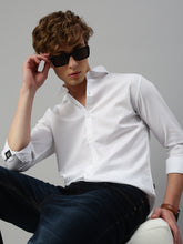 White Herringbone Shirt Without Pocket