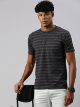 Stripe Half Slim Fit T-Shirt