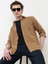 Seersucker Must Full Sleeve Relsx Fit Shirt With Pocket