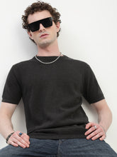 Polo See Through Black Cotton T-Shirt