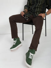 Dark Gray Slim Fit Satin Cotton Pants