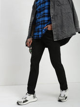 Vintage Carbon Black Slim Straight Fit Selvedge Jeans