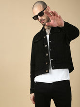 Black Over Dyeing Slim Fit Jacket