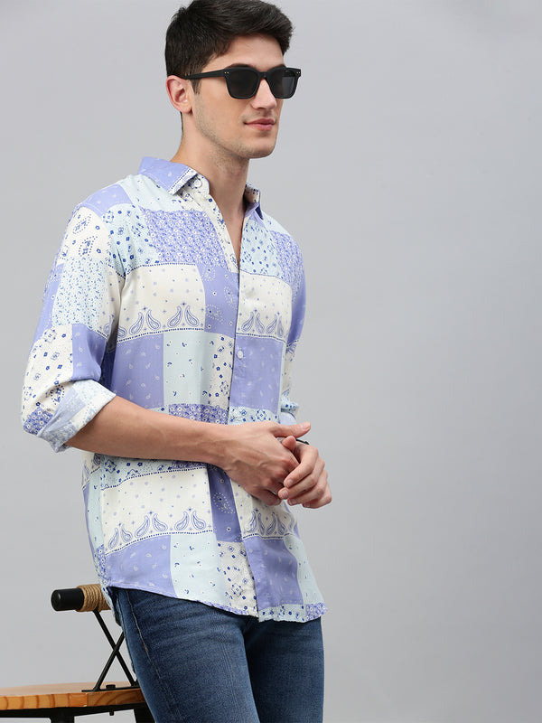 Full Sleeve Printed Shirt Without Pocket