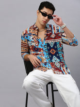 Printed Viscose Shirt Without Pocket