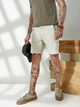 Cream Relax Fit Chinos Shorts
