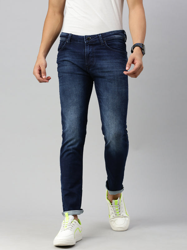 Blue Mild Vintage Slim Fit Stretchable Jeans