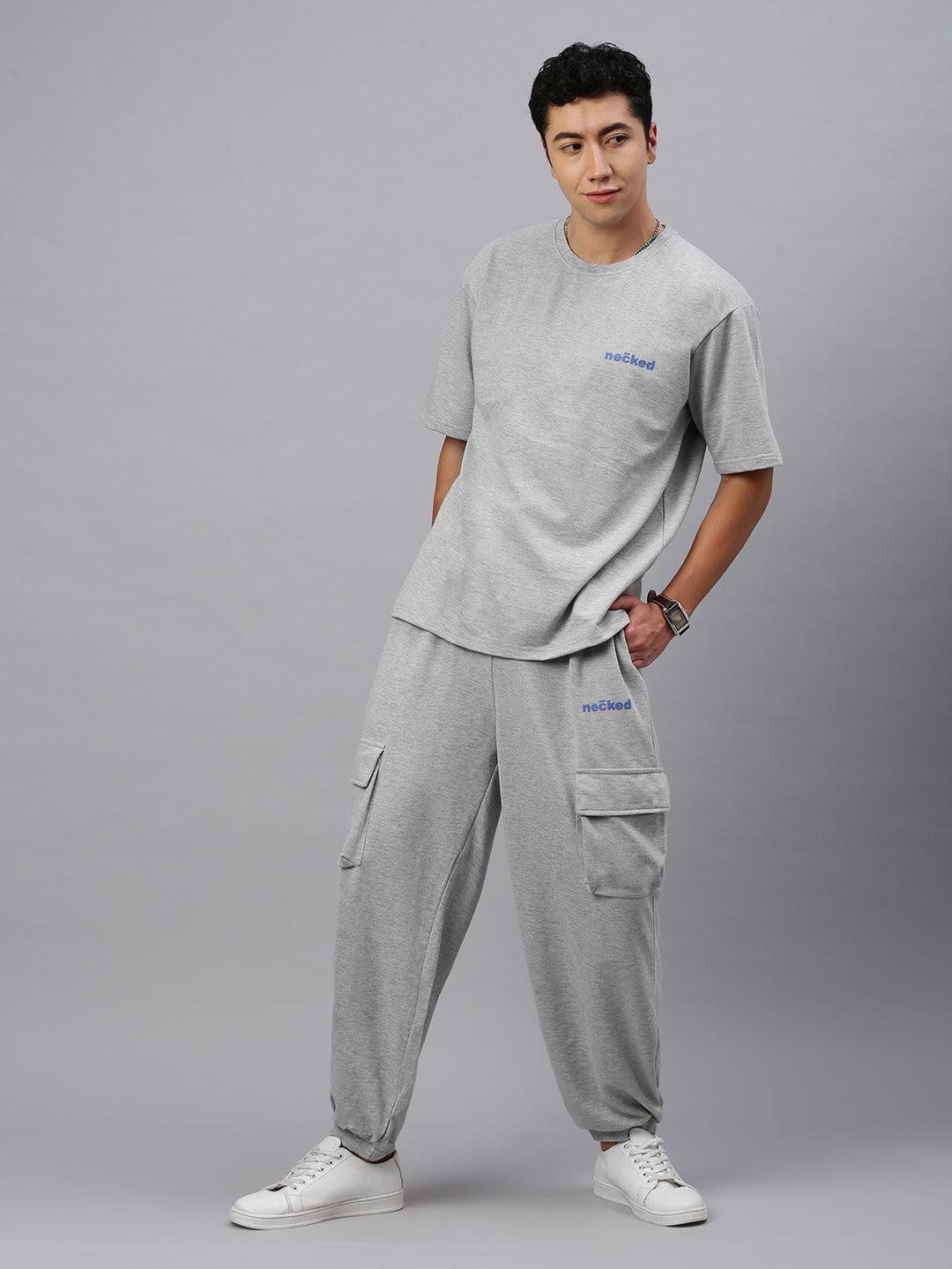 Light Gray Cotton Oversize Lower