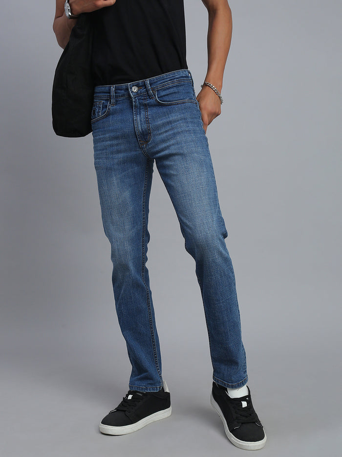 Mild Blue Comfort Slim Fit Stretchable Jeans