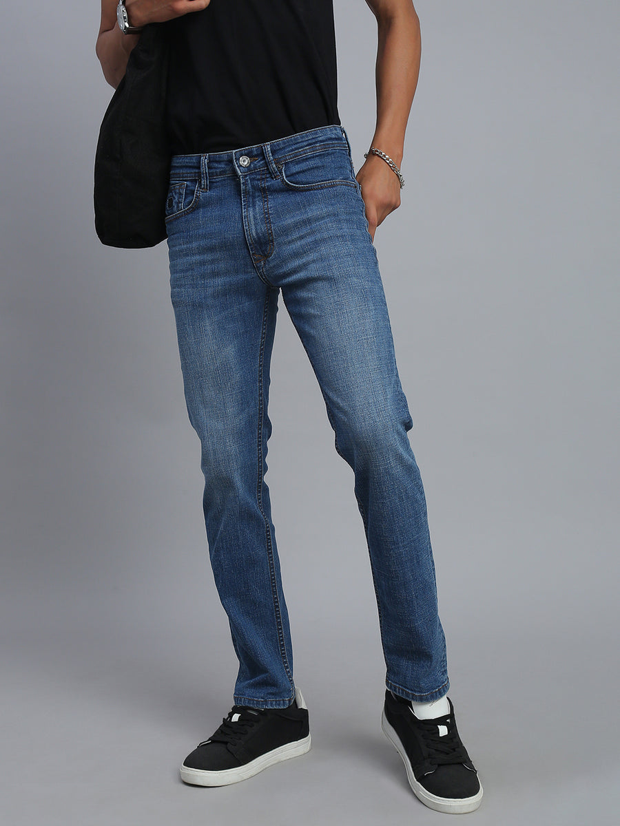 Mild Blue Comfort Slim Fit Stretchable Jeans