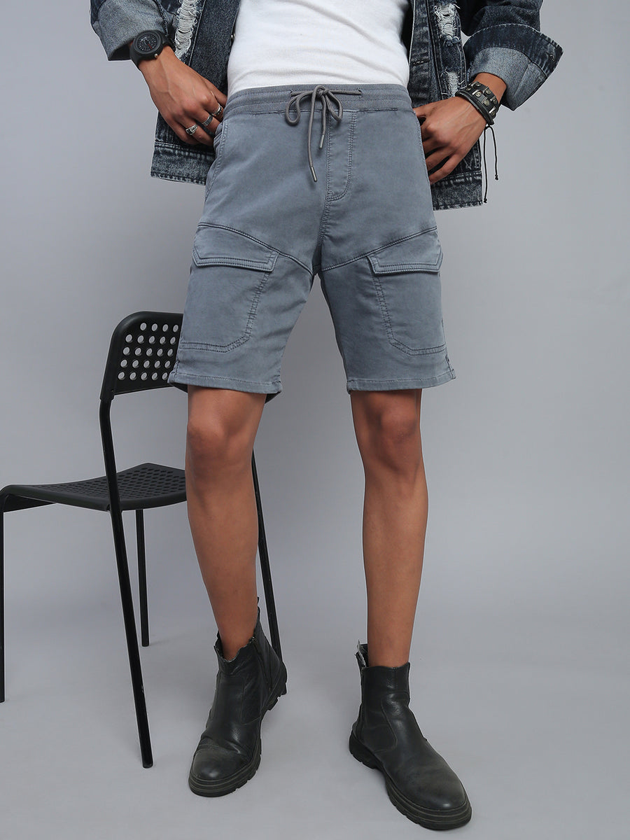 Steel Grey Comfort Fit Shorts