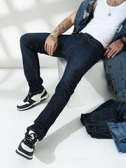Blue  Slim Fit Stretchable Jeans