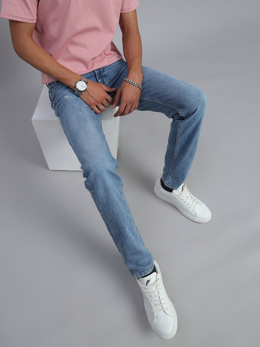 Mild Blue Comfort Slim Fit Stretchable Jeans