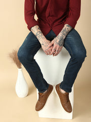 Mild Blue Slim Fit Stretchable Jeans