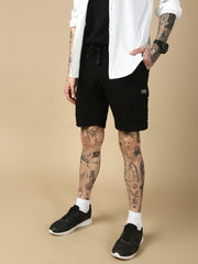 Black Relax Fit Shorts
