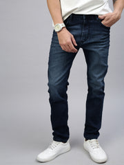 Vintage Blue Straight Stretchable Jeans