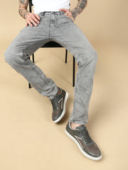 Light Gray Slim Fit Stretchable Jeans