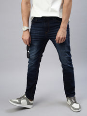 Vintage Dark Blue Stretchable Jeans