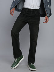 Black Vintage Boot Cut Fit Stretchable Jeans