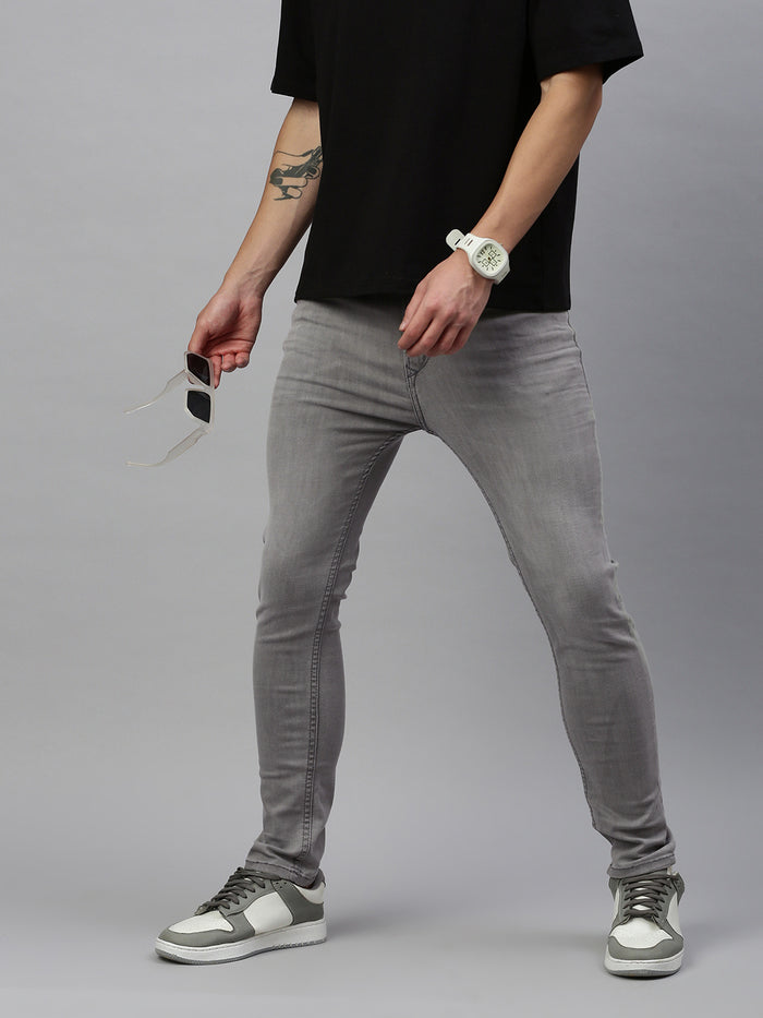 Vintage Gray Skinny Stretchable Jeans