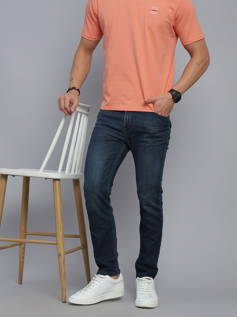 Vintage Blue Relax Fit Stretchable Jeans