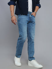 Mild Blue Comfort Fit Stretchable Jeans