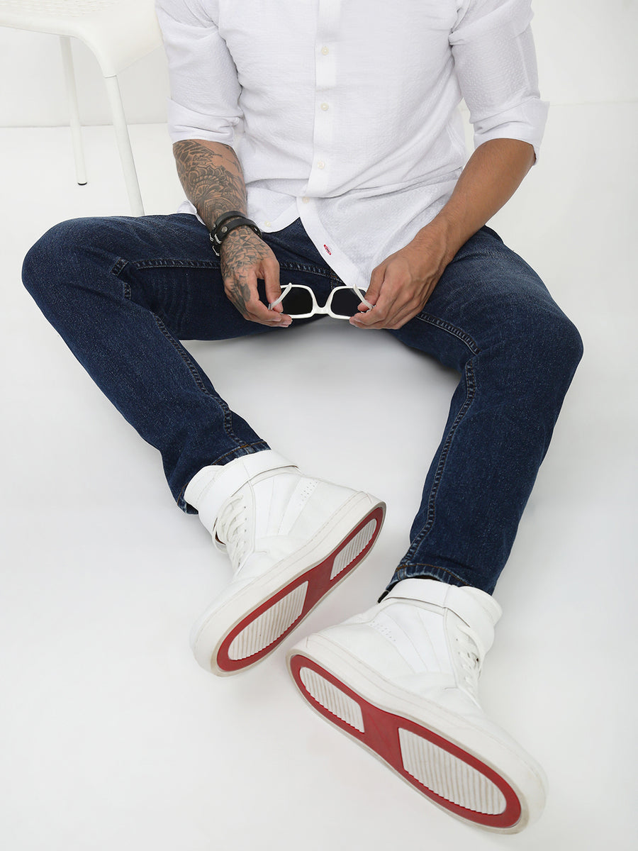 Blue Slim Fit Stretchable Jeans