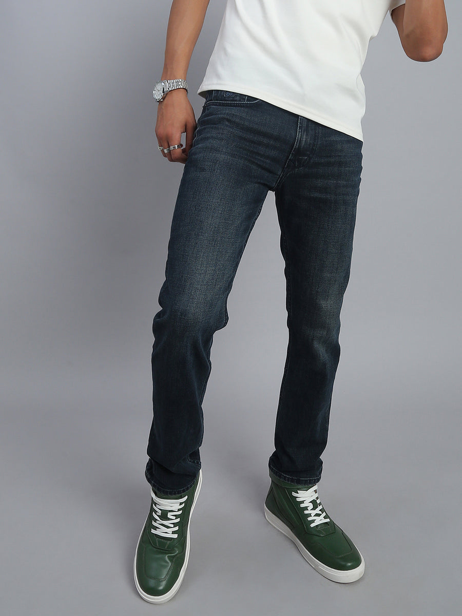 Dark Blue Vintage Comfort Slim Fit Stretchable Jeans