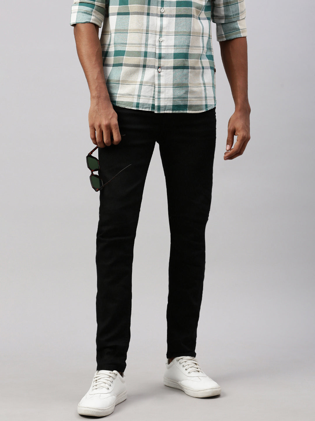 Black Raw Wash Slim Fit Jeans