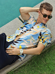 Printed Viscose Half Sleeve Shirt Without Pocket