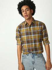 Checks Full Sleeve Relax Shirt With Pocket
