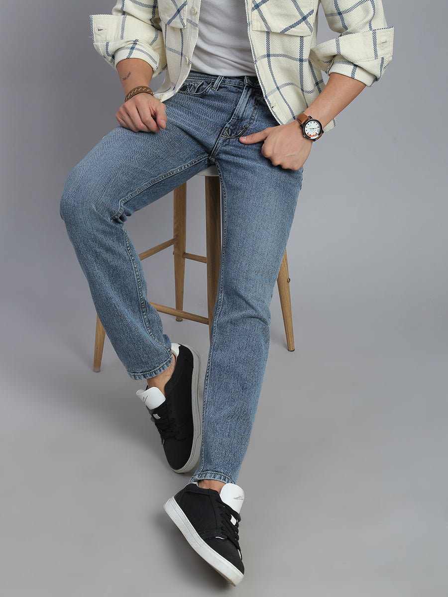 Blue Vintage Comfort Slim Fit Stretchable Jeans
