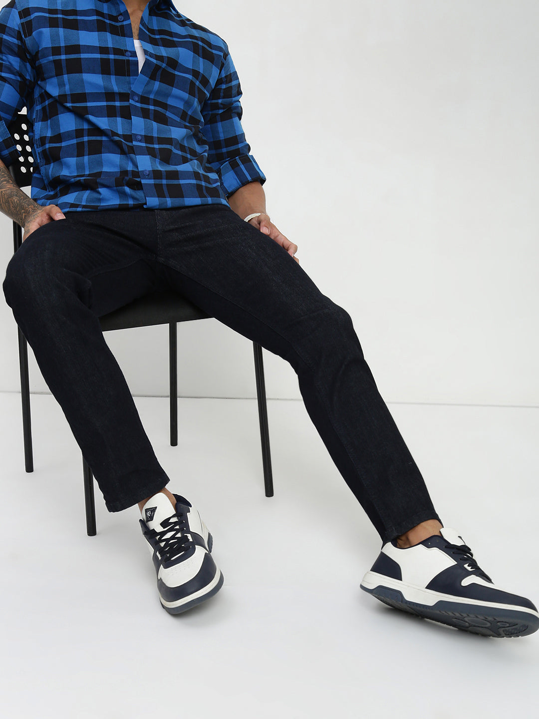 Raw Blue Slim Straight Fit Jeans