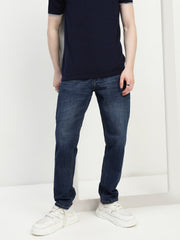 Dark Blue Relax Fit Stretchable Jeans