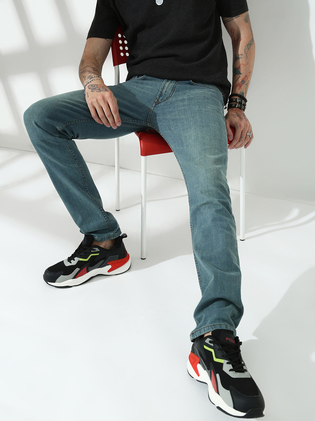 Vintage Blue Comfort slim  Stretchable Jeans