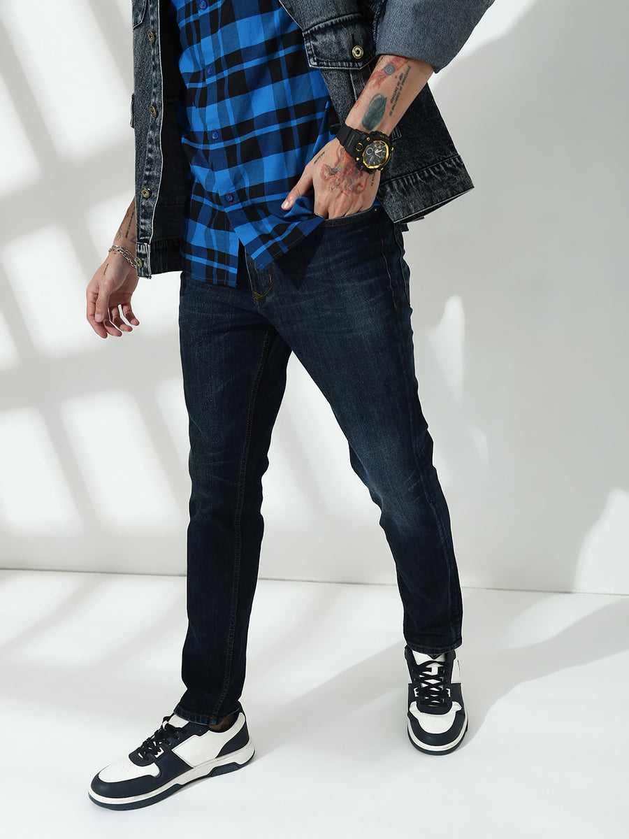 Dark Blue Slim Fit  Jeans