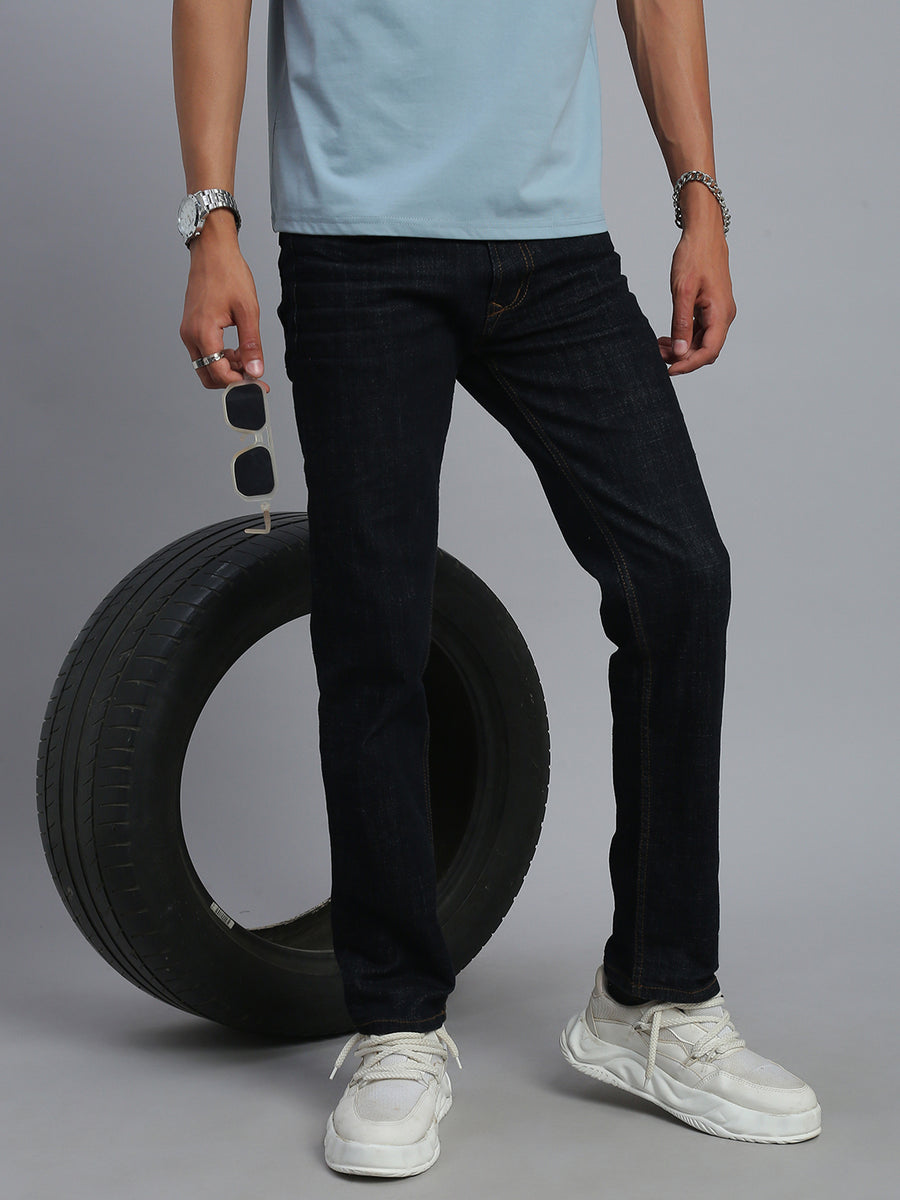Dark Blue Comfort Slim Fit Stretchable Jeans