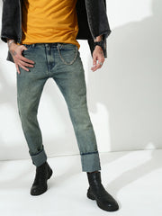 Vintage Light Blue  Slim Fit Stretchable Jeans