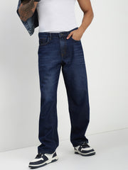 Dark Blue Baggy Fit Jeans