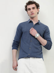 Airforce Knit Cardigan Full Sleeve Relax Slim Fit Shirt Without Pocket