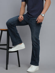 Blue Vintage Boot Cut Fit Stretchable Jeans