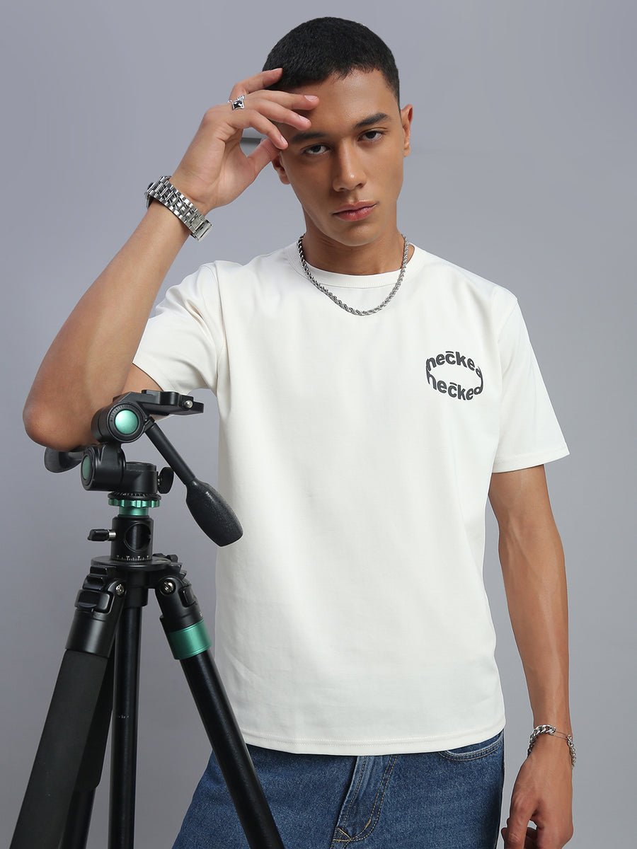 Ivory Cream Polo Cotton T-Shirt