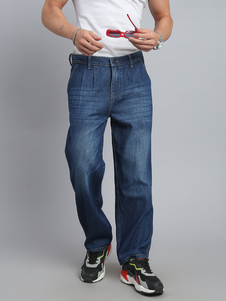 Indigo Blue Straight Fit Jeans