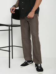 Mouse Relax Fit Cross Pocket Drill Linen Pants
